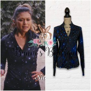 Pam Fields Forever 21 Galaxy Print Athletic Jacket